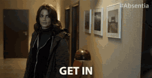 Get In Stana Katic GIF - Get In Stana Katic Emily Byrne GIFs