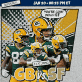 San Francisco 49ers Vs. Green Bay Packers Pre Game GIF