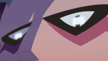 a close up of a cartoon character 's eyes