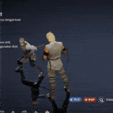 a screenshot of a video game with a skill button in the bottom right corner