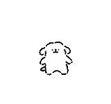 a pixel art drawing of a teddy bear wearing a bandage on its face .