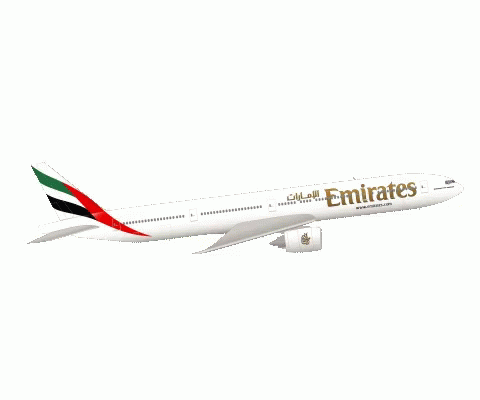 Emirates Airplane Sticker - Emirates Airplane Fly Emirates - Discover &  Share GIFs