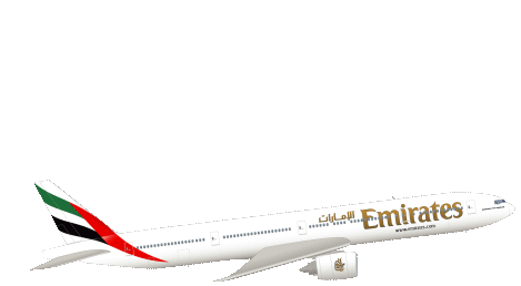 Emirates Airplane Sticker - Emirates Airplane Fly Emirates Stickers