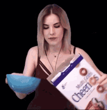 pouring cereal
