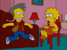 The Simpsons Lisa Simpsons GIF - The Simpsons Lisa Simpsons Courting GIFs