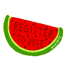 gotv go vote register to vote watermelon picnic