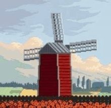 Aesthetic Windmill GIF
