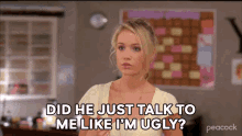 Did He Just Talk To Me Like Im Ugly Cerie GIF - Did He Just Talk To Me Like Im Ugly Cerie 30rock GIFs