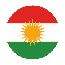 kurdistan flags flag of kurdistan circular flag emoji