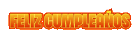a red and yellow sign that says feliz cumpleanos on it