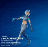 a video game character named i 'm a mystery is shown