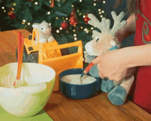 reindeer cooking kitchen santa claus office sugar