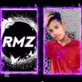 a picture of a man with the name rmz