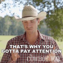 Thats Why You Gotta Pay Attention Cody Harris GIF - Thats Why You Gotta Pay Attention Cody Harris The Cowboy Way GIFs