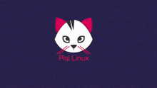 a cartoon cat with the word pisi linux on it