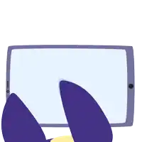 a picture of a penguin with flowers and the words holiday mode