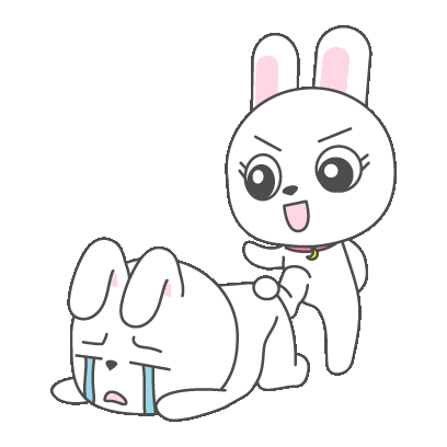 White Rabbit Sticker - White Rabbit Beating Stickers