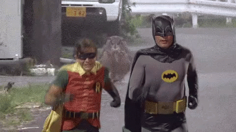 Batman Running Away GIF - Batman Running Away Robin - Discover & Share GIFs