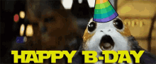 Porg Happy Birthday GIF - Porg Happy Birthday Hbd GIFs