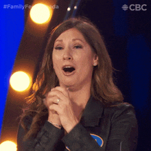 Excited Vanessa GIF - Excited Vanessa Family Feud Canada GIFs