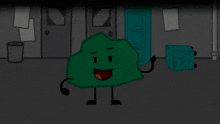 a cartoon of a rock and a globe standing next to each other with fire coming out of their mouths