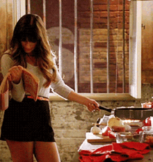 Glee Rachel Berry GIF - Glee Rachel Berry Cooking GIFs