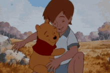 Winnie The Pooh Christopher Robin GIF - Winnie The Pooh Christopher Robin Hug GIFs