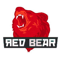 Red Bear Sticker - Red Bear Stickers