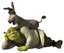 Shrek Donkey GIF Dance, planador de açúcar animado, outros, grama png