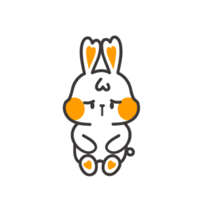 White Rabbit Sticker - White Rabbit Sad Stickers