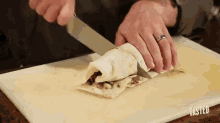 Schnitzel Laffa Sandwich Recipe With Michael Solomonov GIF - Schnitzel Sandwich Recipe GIFs