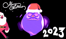Merry Christmas 2023 Santa Claus GIF - Merry Christmas 2023 Santa Claus Walking Bye GIFs