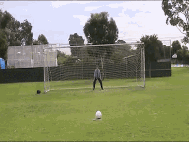 kicking soccer ball gif