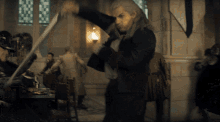 Witcher Fight GIF - Witcher Fight Take That GIFs