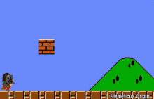 a pixel art of a toad in a video game with the name maleficus origin at the bottom