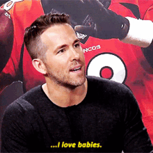 Ryan Reynolds I Love Babies GIF - Ryan Reynolds I Love Babies Deadpool GIFs