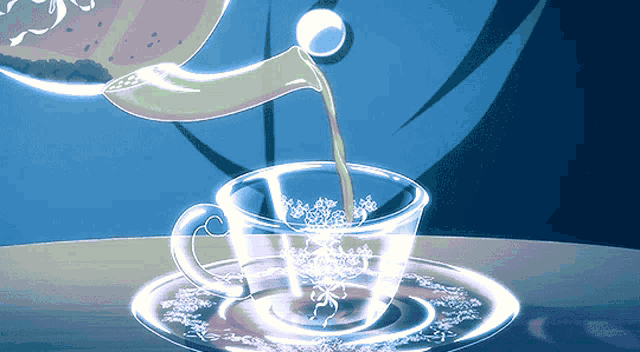 New trending GIF tagged anime tea ghost in… | Trending Gifs