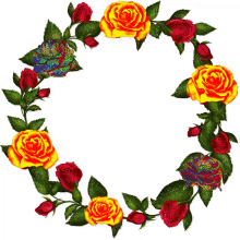 b%C3%B6be giffjei multi color rose wreath