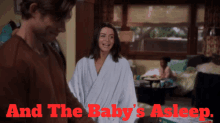 Greys Anatomy Amelia Shepherd GIF - Greys Anatomy Amelia Shepherd And The Babys Asleep GIFs