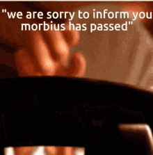 Morbius Has Passed GIF - Morbius Has Passed GIFs
