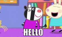 Peppa Pig Hello GIF - Peppa Pig Hello Hello Chat GIFs