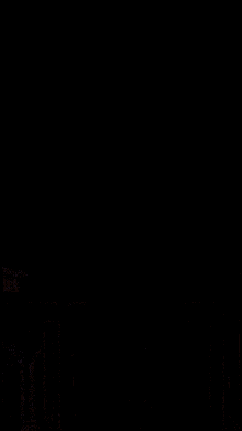 a anime girl in a black dress is standing in front of a window .