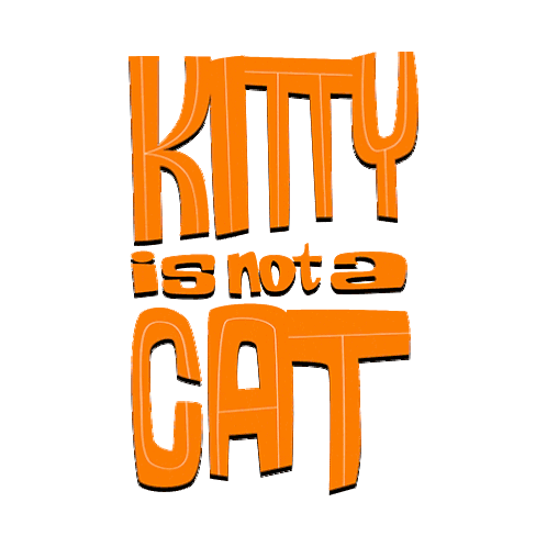 Kitty Is Not A Cat китти не кошка Sticker - Kitty Is Not A Cat китти не кошка Stickers