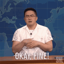 Okay Fine Bowen Yang GIF - Okay Fine Bowen Yang Saturday Night Live GIFs