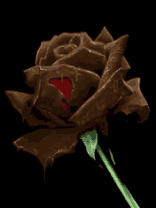 Chocolate Rose Love GIF