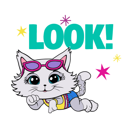 Look 44cats Sticker - Look 44cats Check It Out Stickers