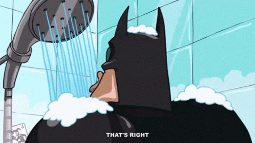 Batmetal Batman GIF - Batmetal Batman Taking A Bath - Discover & Share GIFs
