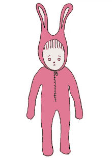 pink bunny dunno pjs pyjamas