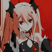 seraph of the end stare anime krul tepes