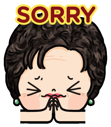 Sorry Apologise Sticker